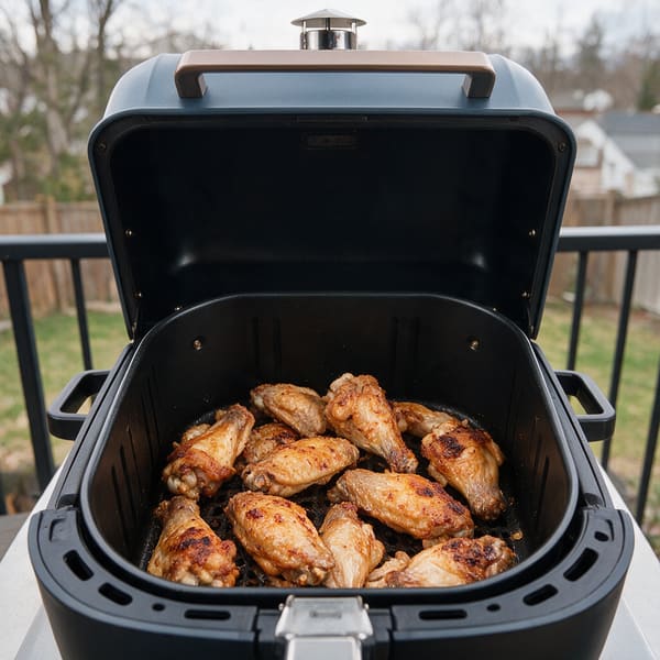 Smoky crispy wings