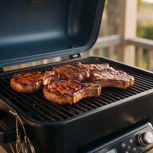 Grilled pork chops