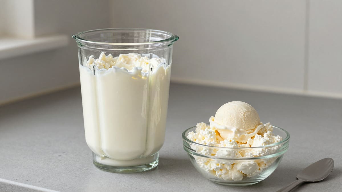 Cottage cheese ice cream: the base ratio and every flavor