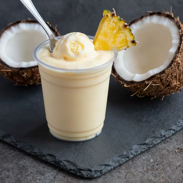 Piña colada whip