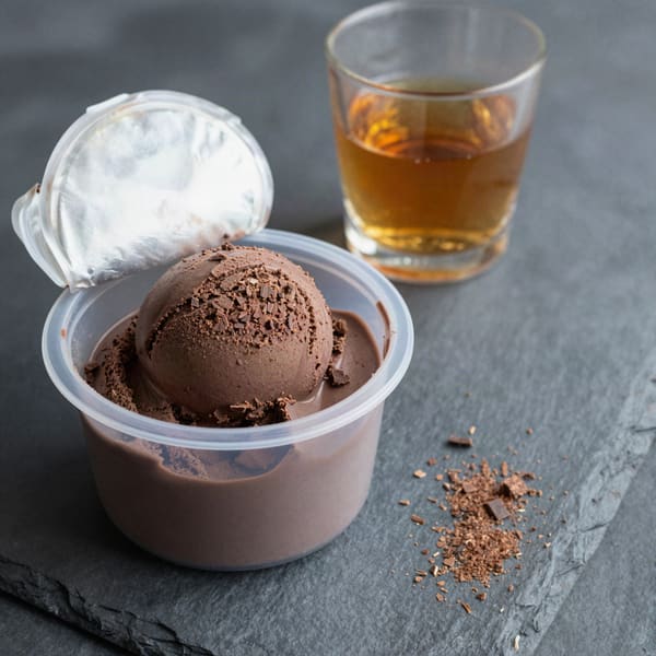 Scotch chocolate truffle ice cream