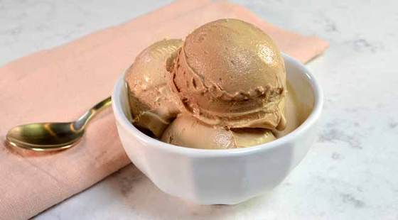 Chocolate hazelnut frozen yogurt