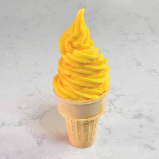 Peach mango fruit whip