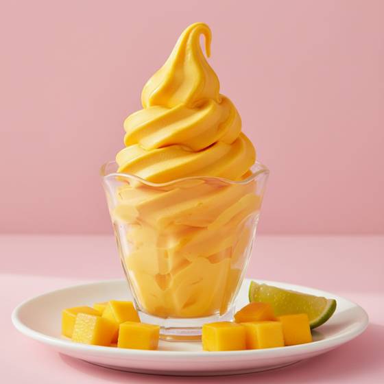 Mango lime fruit whip