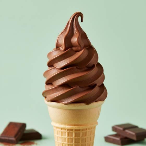 Light chocolate soft serve