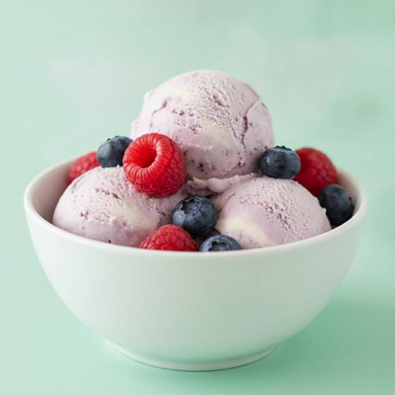 Berry protein ice cream