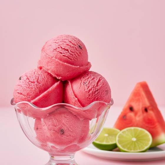 Watermelon lime sorbet