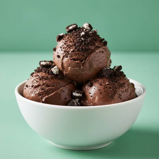 Chocolate cottage cheese ice cream