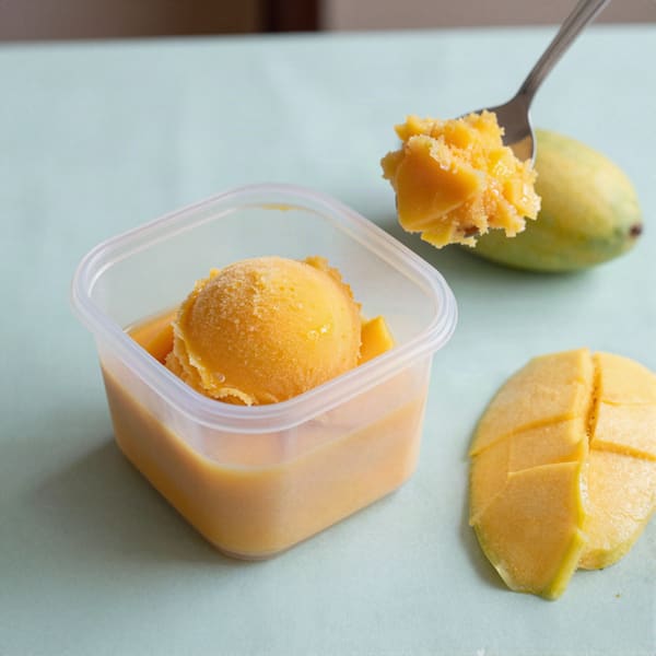 Mango sorbet