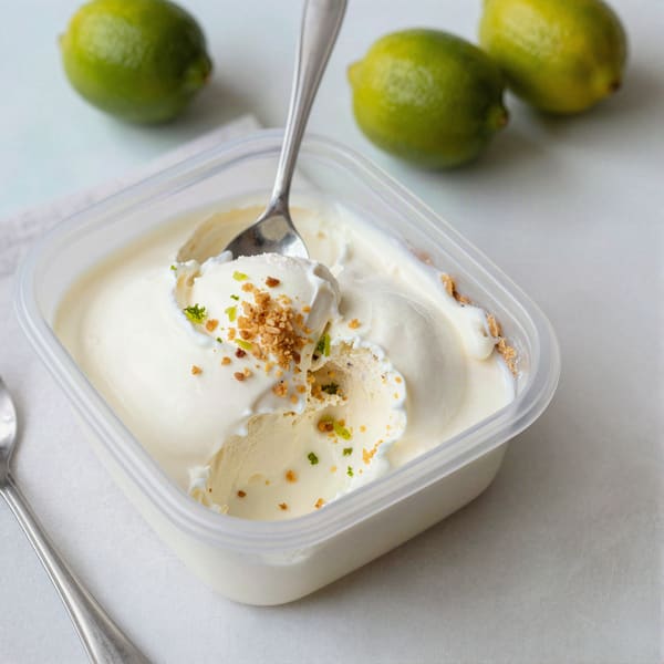 Key lime pie Greek yogurt ice cream
