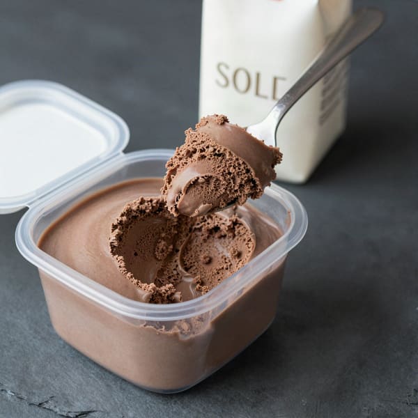 Dairy-free chocolate protein ice cream